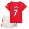 Officiële Voetbalshirt + Korte Broek Manchester United Edinson Cavani 7 Thuis 2021-22 - Kids